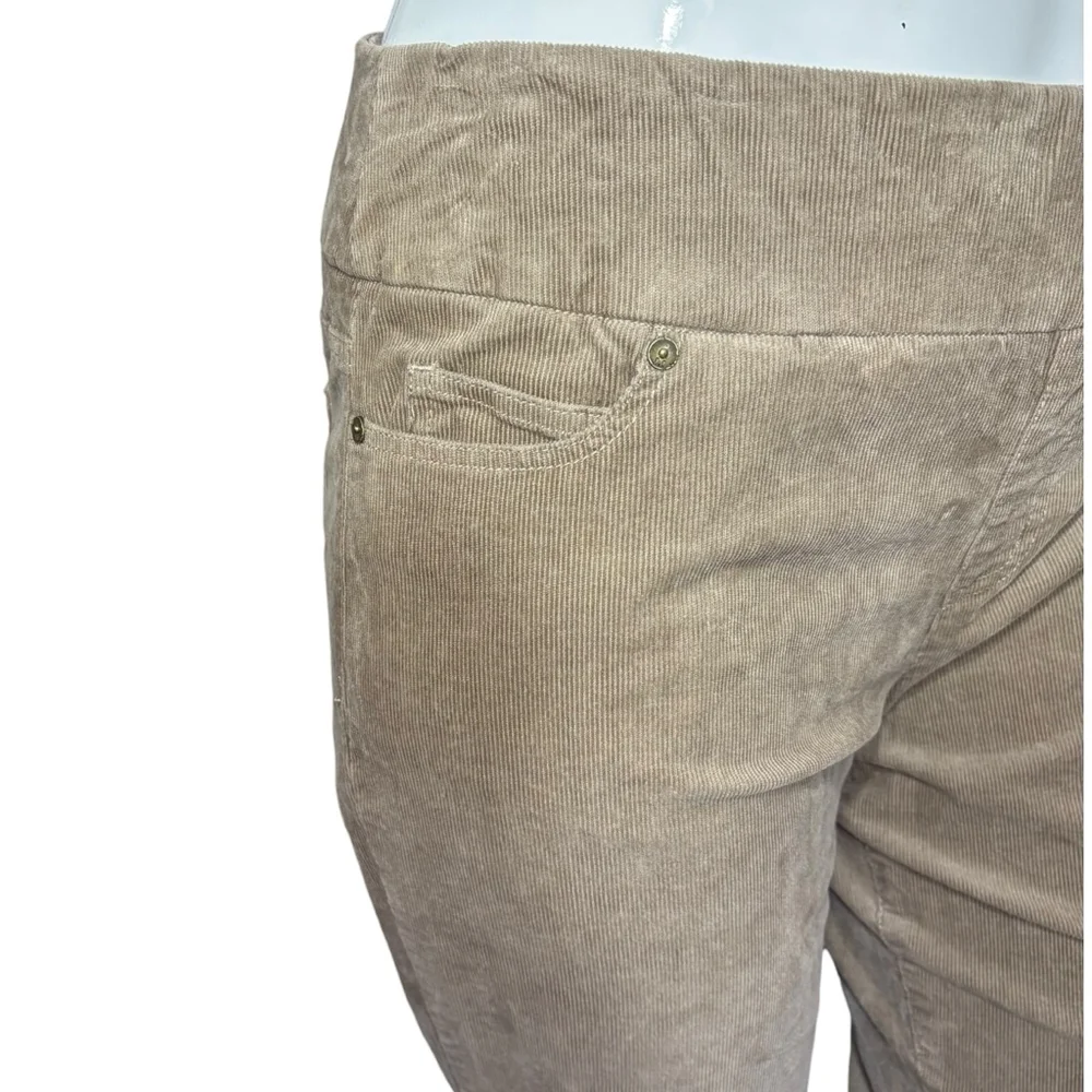 Coldwater Creek Pull-On ShapeMe Stretch Corduroy Pants Taupe Petite, 12P - Picture 5 of 13